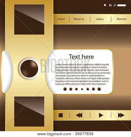 Vector Website Design Template