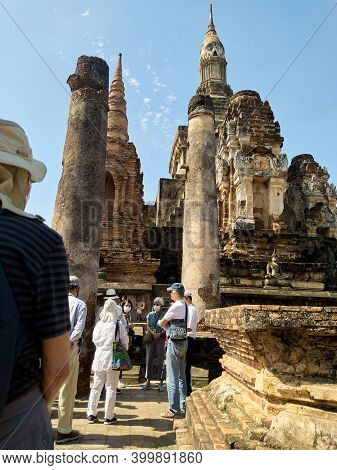 Sukhothai Thailand-28 November 2020:wat Mahathat Temple, Sukhothai Province Is A Temple In The Area 