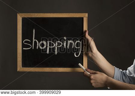A Shopping Sign, Business And Economy