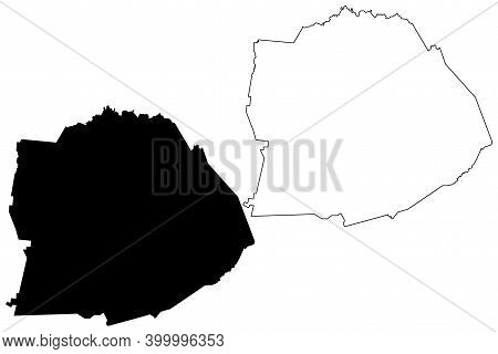 Cumberland County, State Of Tennessee (u.s. County, United States Of America, Usa, U.s., Us) Map Vec