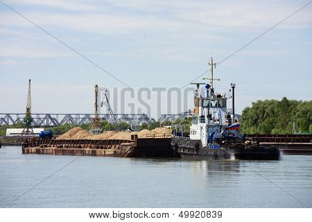 Barge With Sand