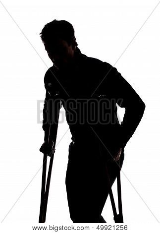 Man With Broken Leg