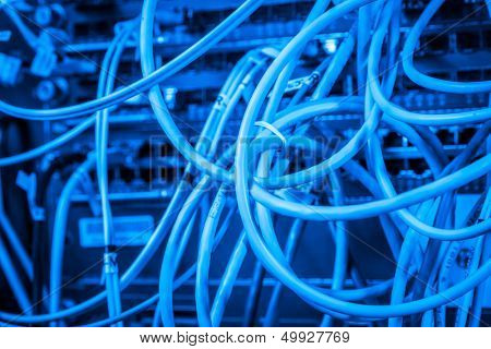 server with cables