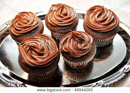 Chocolate Frosted Cupcakes