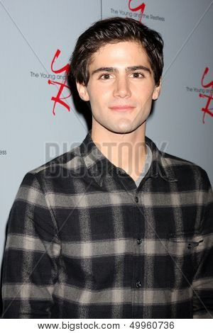 LOS ANGELES - AUG 24:  Max Ehrich at the Young & Restless Fan Club Dinner at the Universal Sheraton Hotel on August 24, 2013 in Los Angeles, CA
