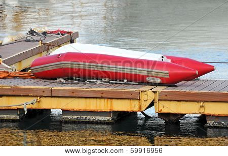 Rubber motor boat
