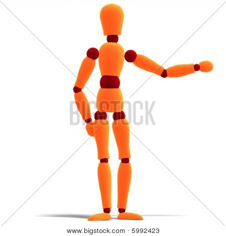 Oranžové a červené figuríny směřuje k něčemu