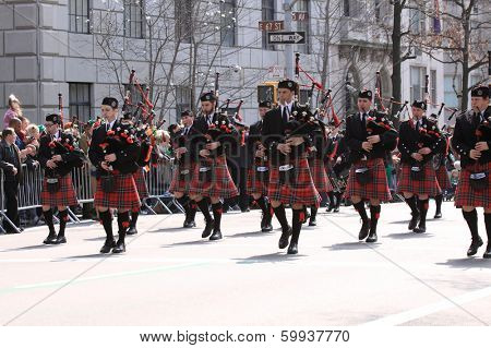 NEW YORK, NY USA - MARCH 17: Saint Patricks Day Parade on March 17, 2012 in New York City