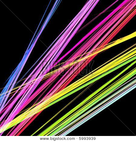 Abstrakti fraktaali Rainbow rivit
