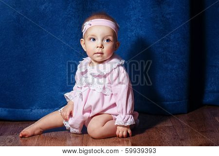 Little Ballerina In Pink Dress
