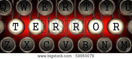 Terror on Old Typewriter's Keys.