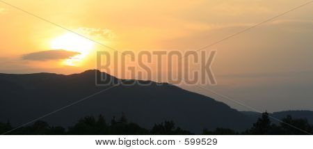 Un coucher de soleil de Keswick