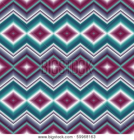 Seamless Ethnic Ornament  Zigzag