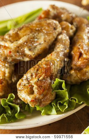 Creamy Parmesean Chicken Wings