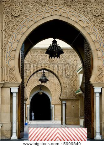 Forsiden af kongens Mohammad Vi Palace i Rabat