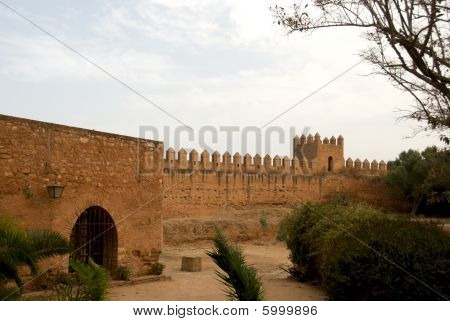 Cellah - gamle romerske palads og Necropolis nær Rabat, Marokko