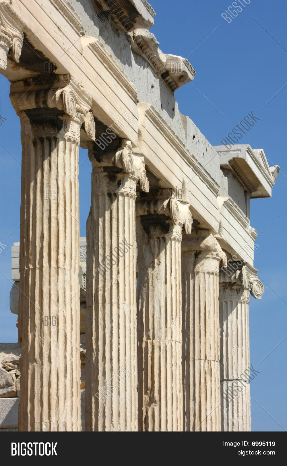 Greek Pillars Image & Photo Bigstock