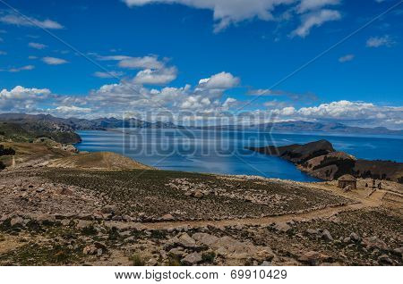 Gorgeous Landscape Of Isla Del Sol, Bolivia