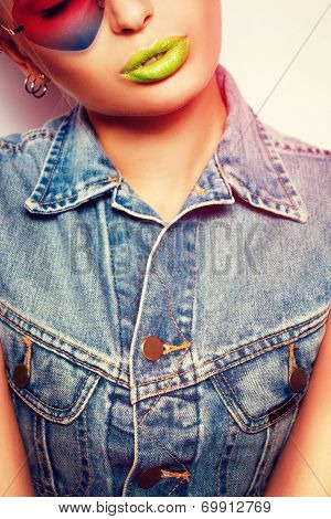 Hipster Smiling Girl