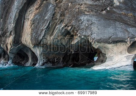 Marmol Cathedral Rock Formation, Carretera Austral, Highway 7, Chile
