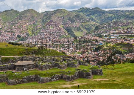 Saqsaywaman Incas Ruins Near Cusco, Peru