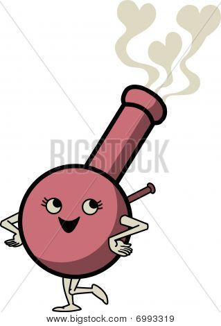 Bong de dibujos animados lindo