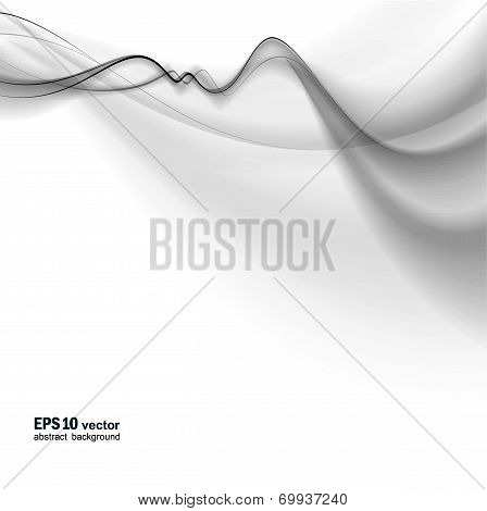 Neutral Background With A Smoke