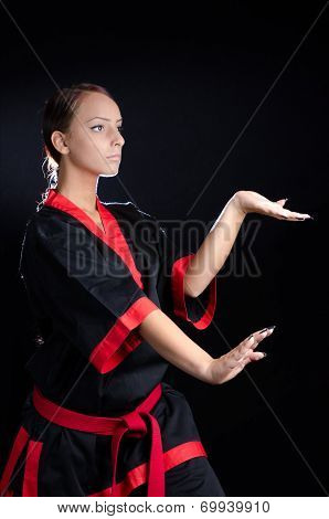 Karate Girl in Kimono