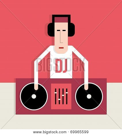 Dj With Turntables