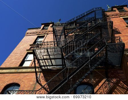 Fire Ecape and Old Building