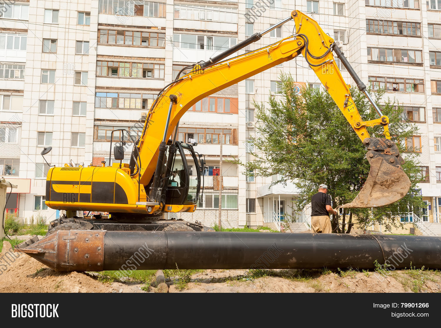 Using Excavator Crane Image & Photo (Free Trial) Bigstock