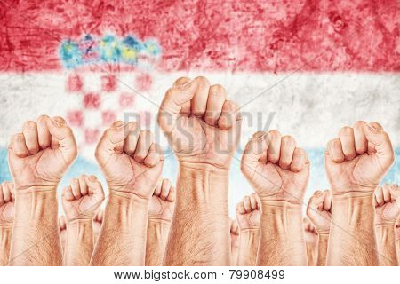 Croatia Labour Movement, Workers Union Strike