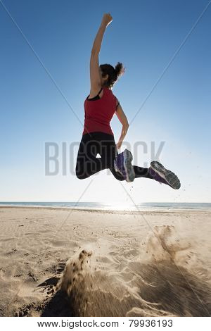 Woman Jumping
