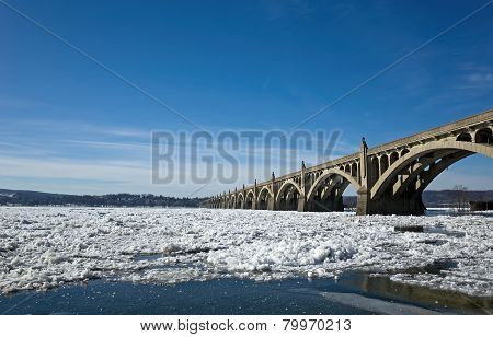 Bridge on Frozen River