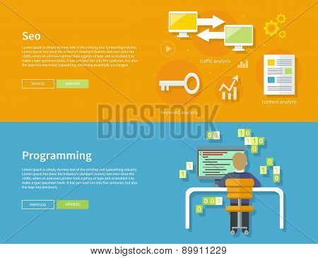 Programming and Seo Concept