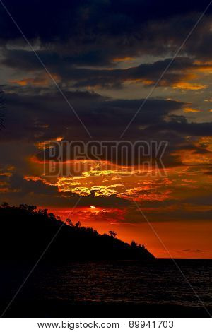 Sunset  Peace And Coastline In Madagascar Nosy Be