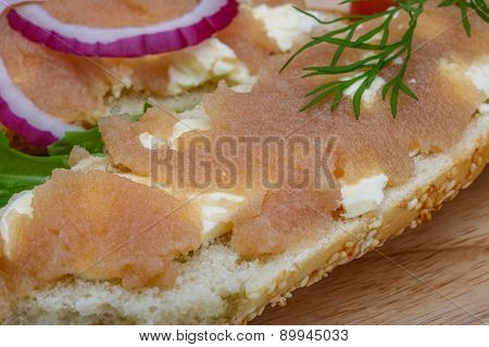 Sandwich With Cod Roe