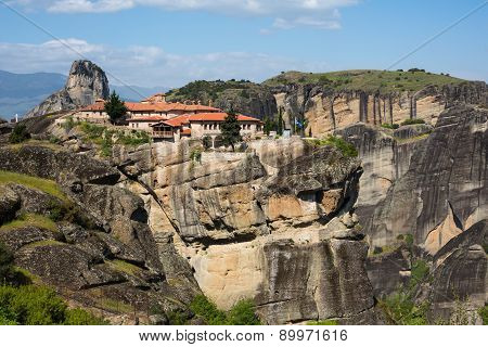 Agios Stefanos St Stefan Monastery On Meteora Cliff, Greece
