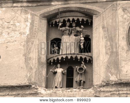 รายละเอียดของหอนาฬิกาจาก Sighisoara