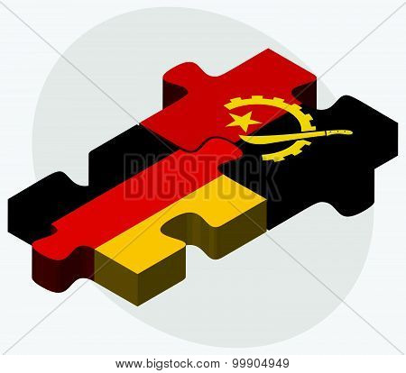 Germany And Angola Flags