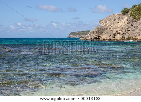 Caribbean beach in Guadeloupe