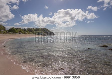 Caribbean beach in Guadeloupe