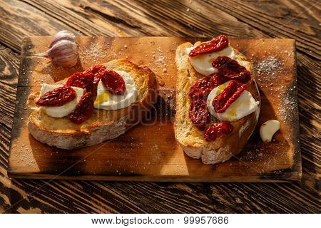 Bruschetta With Mozzarella