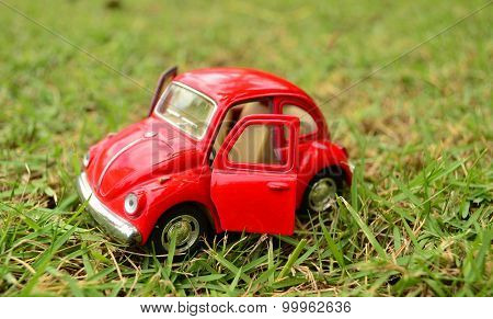 Red toy car