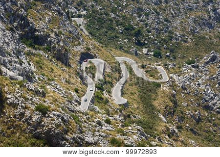 Serpentine Road To Sa Calobra, Mallorca