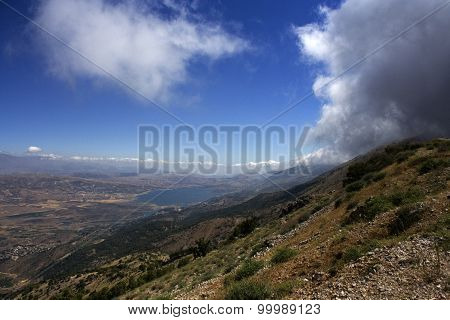Lebanese landscape, Bekaa Valley Beqaa (Bekaa) Valley, Baalbeck, Lebanon