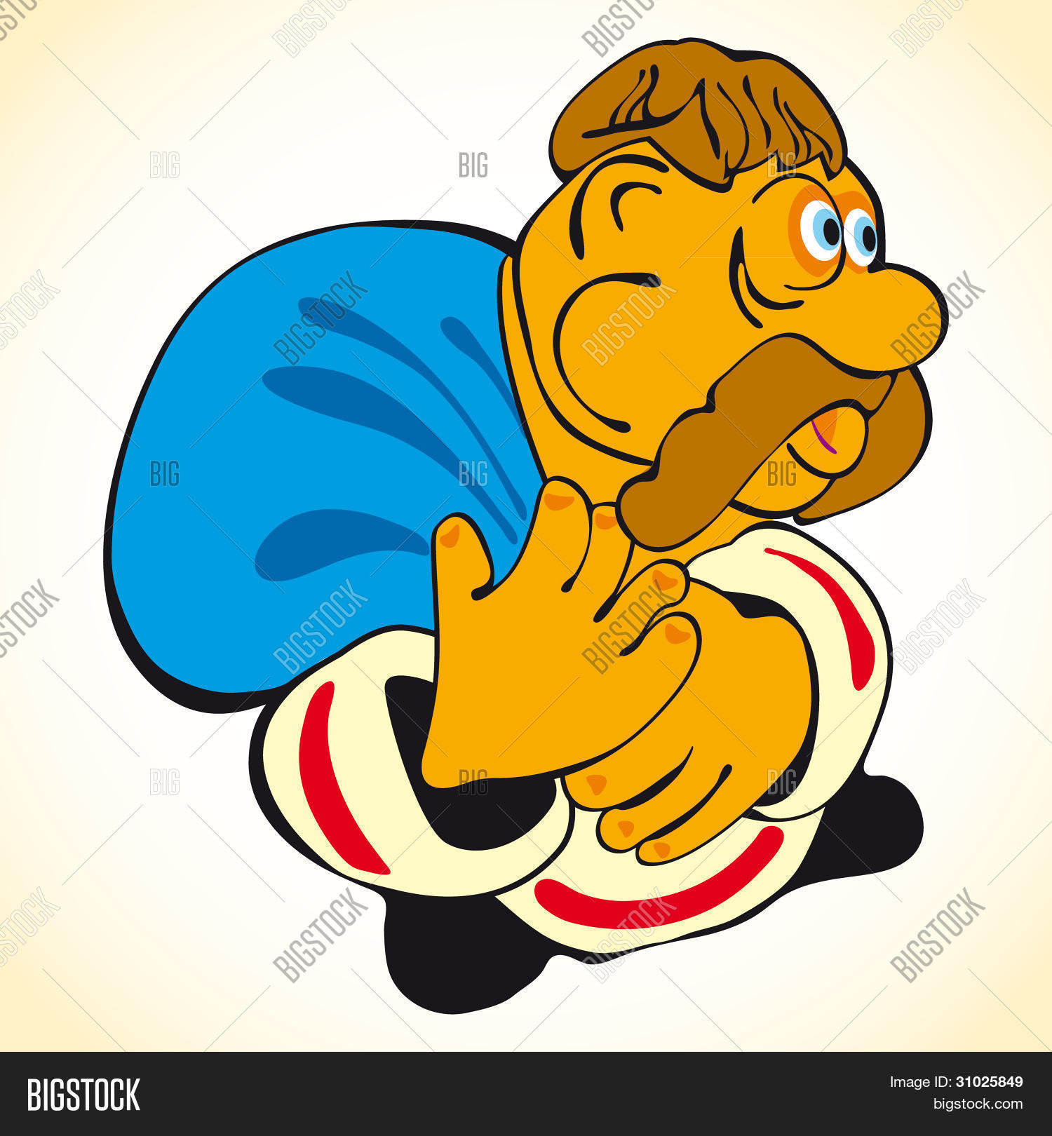 用蓝色袋土哥萨克 库存矢量图和库存照片 | bigstock