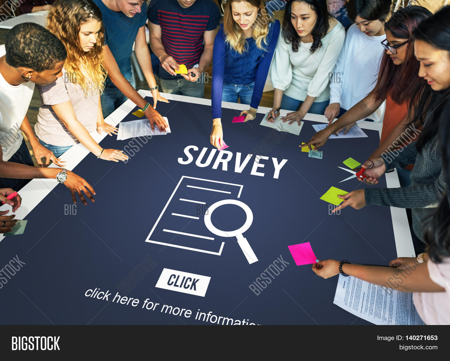 survey results analysis discovery investigation concept