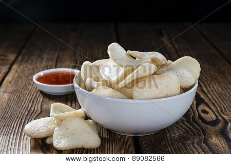 prawn crackers (krupuk)