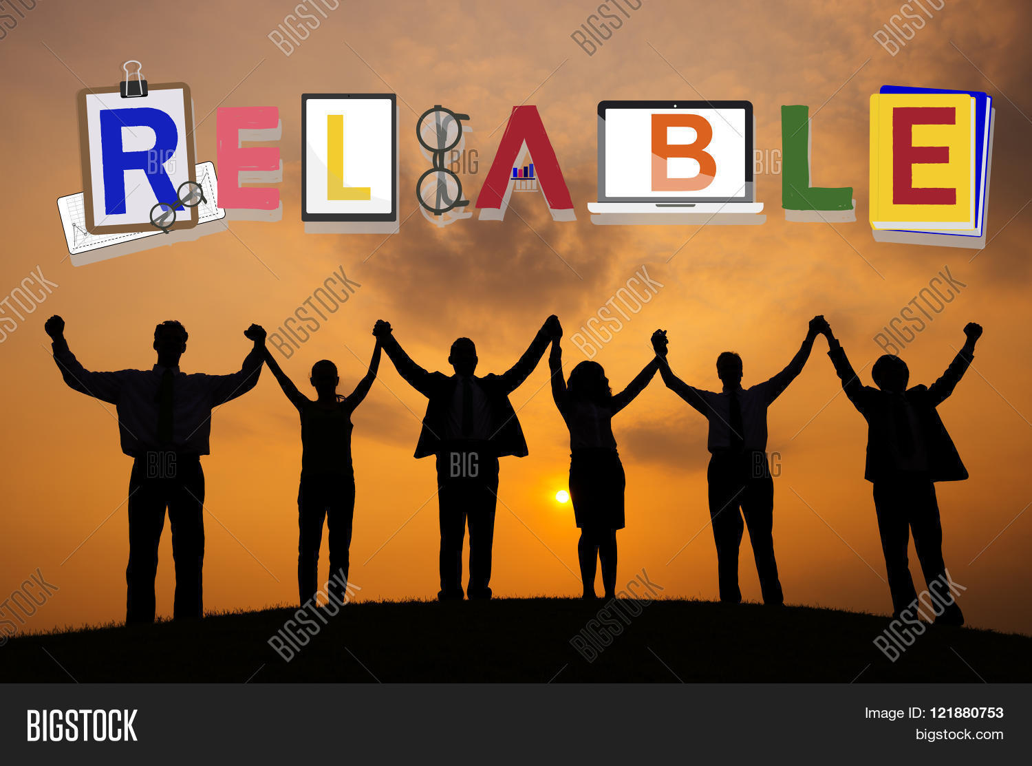 reliable trustworthy dependable responsible respectable concept